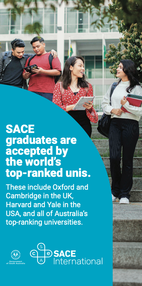 SACE prepares you for success, whatever the future brings